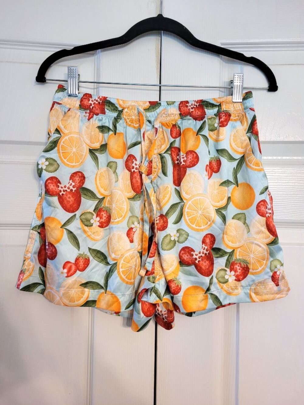 Disney World Mickey and Minnie Mouse Icon Strawberry Orange Satin Sleep Set - Picture 6 of 8